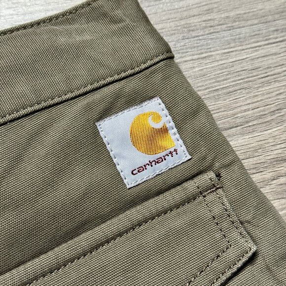 *NEW Carhartt Men's Rugged Flex Canvas Cargo Work Shorts - Brown - Picture 6 of 8